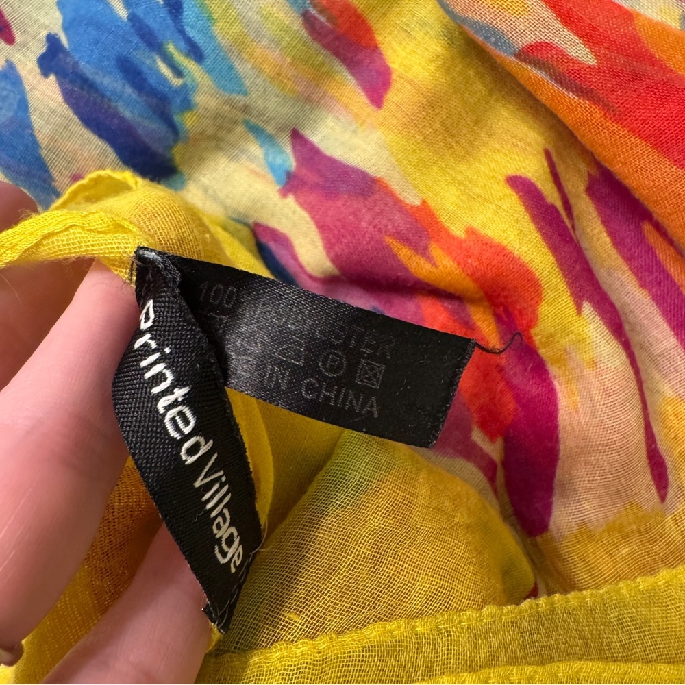 Colorful Abstract Scarf vibrant - Picture 6 of 6
